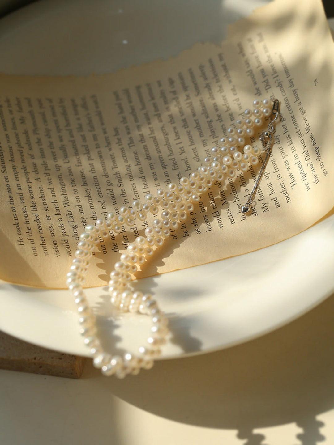 Hand-woven Freshwater Pearl Necklace - Gembea Jewelry