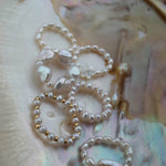 Gembea Jewelry Elastic Irregular Pearl Ring