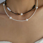 Simple Rice Pearl Necklace - Gembea Jewelry