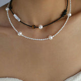 Simple Rice Pearl Necklace - Gembea Jewelry