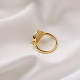 Vintage S925 Silver Synthetic Gemstone Ring - Gembea Jewelry