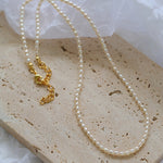 Minimalist Rice Pearl Beaded Necklace-Gembea Jewelry