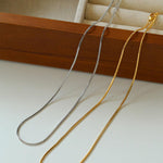 Simple Snake Bone Chain Necklace - Gembea Jewelry