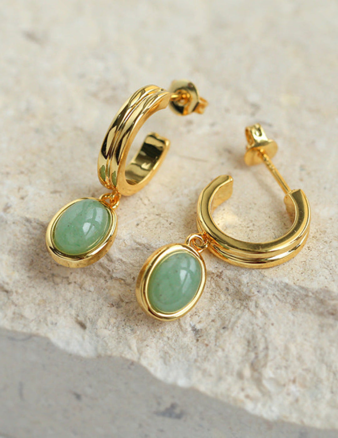 Gembea Jewely Dongling Gemstone Drop Earrings