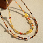 Spring Heartbeat Natural Stone Necklace - Gembea Jewelry