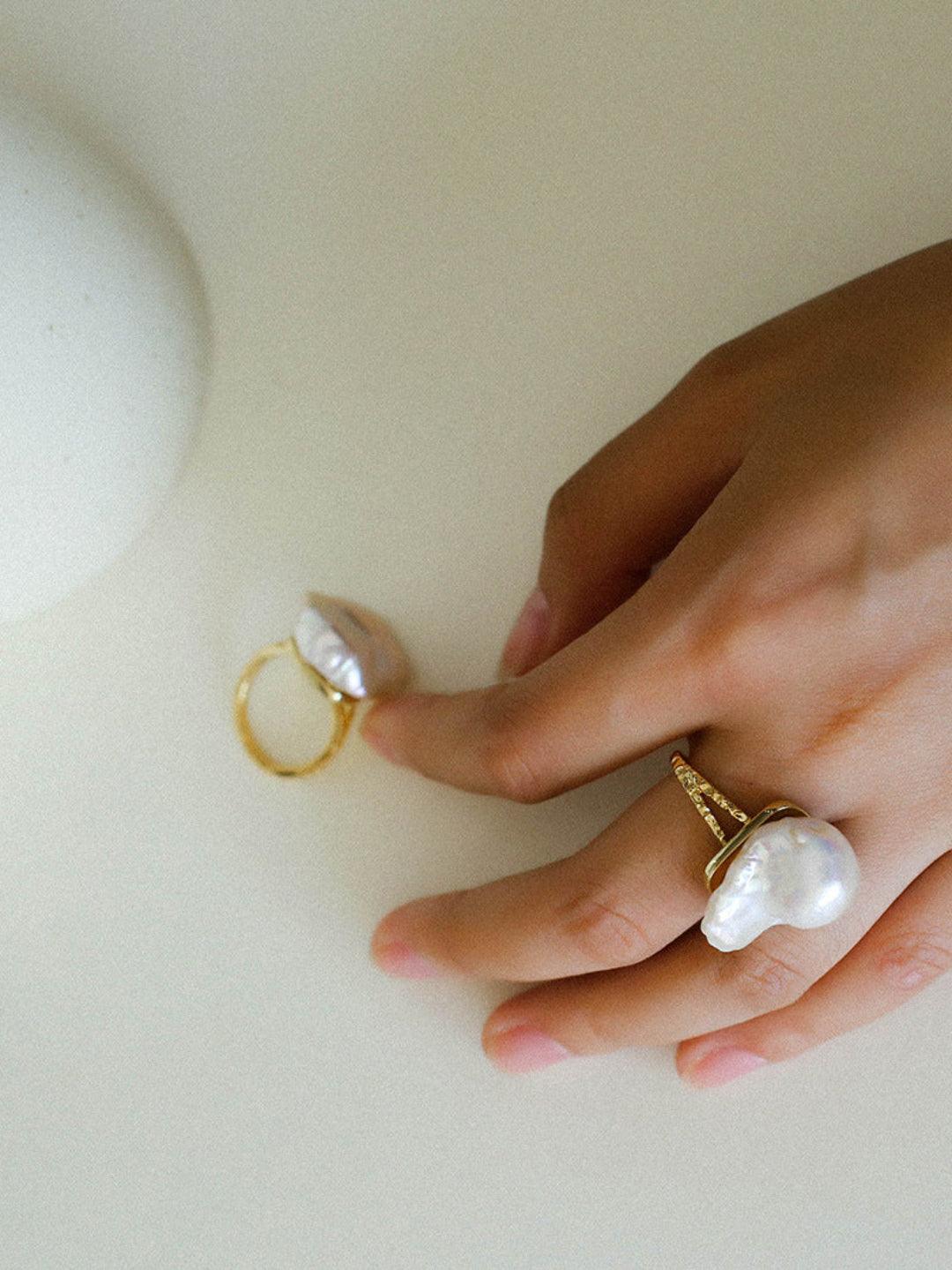 Baroque Pearl Ring - Gembea Jewelry