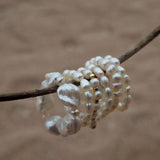 Gembea Jewelry Elastic Irregular Pearl Ring