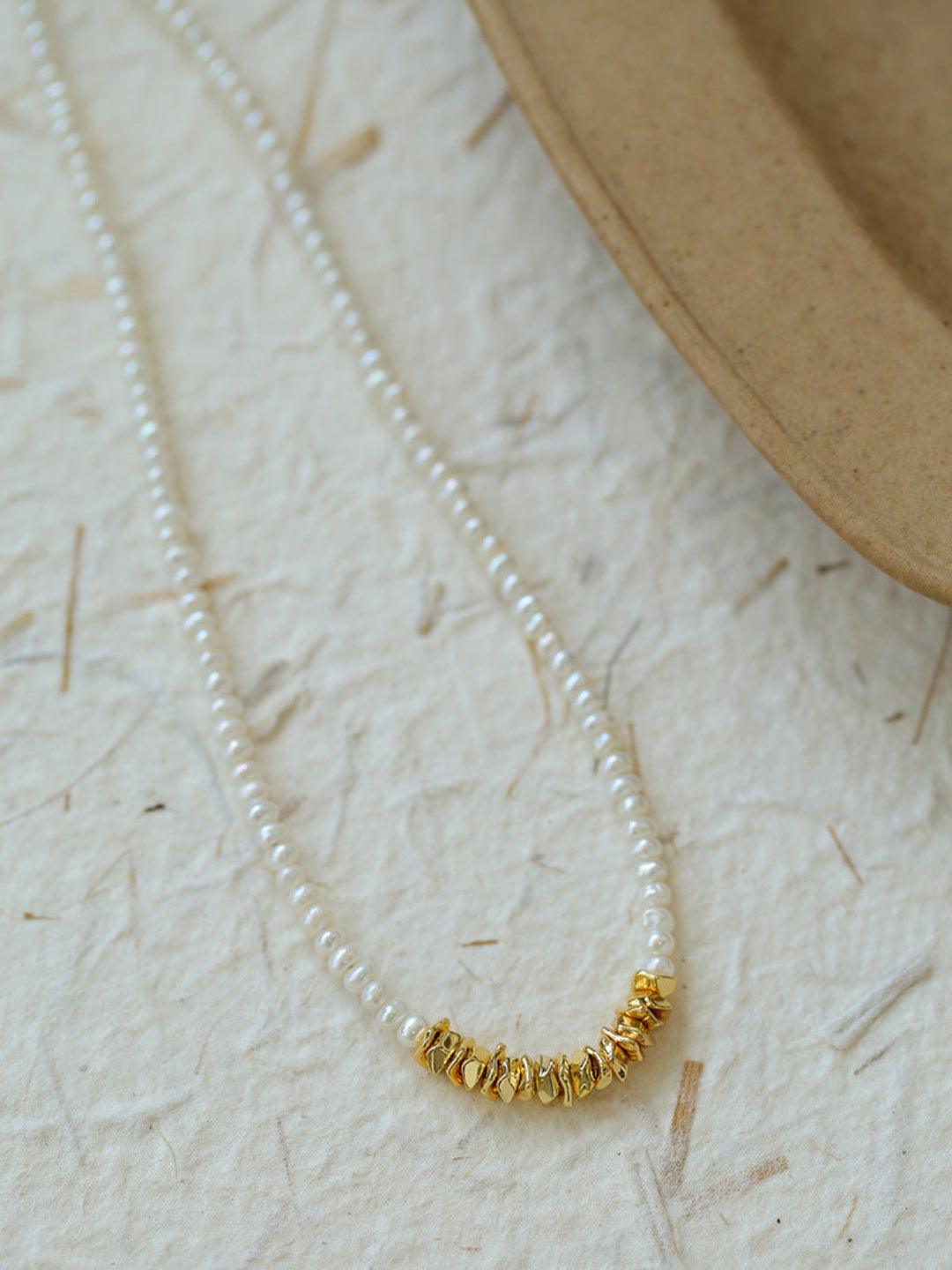 Simple Mini Pearl Beaded Necklace - Gembea Jewelry