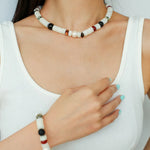 Sea's Embrace Mother of Pearl Beaded Necklace
