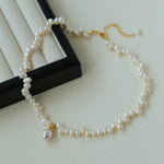 Classic Misplaced Pearl Necklace - Gembea Jewelry