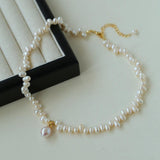 Classic Misplaced Pearl Necklace - Gembea Jewelry