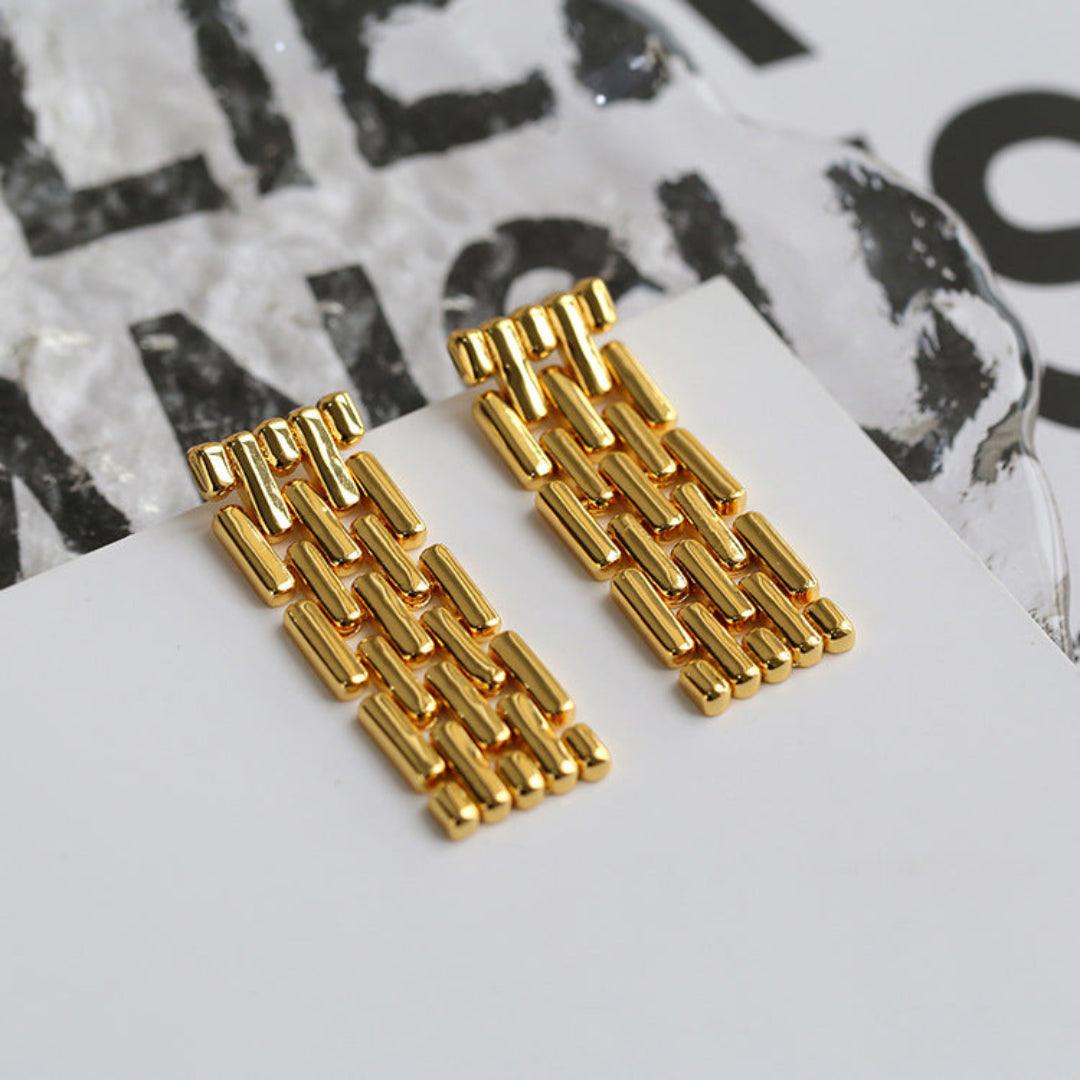 Long Tassel Watch Chain Earrings - Gembea Jewelry