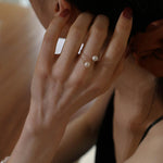Love and the City Pearl Double Wrapped Ring - Gembea Jewelry