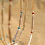 Spring Heartbeat Toothpick Pearl Necklace - Gembea Jewelry