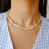 Spring Heartbeat Toothpick Pearl Necklace - Gembea Jewelry