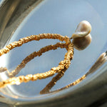 Baroque Pearl Pendant Lava Metal Necklace - Gembea Jewelry