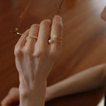 Love and the City Pearl Double Wrapped Ring - Gembea Jewelry