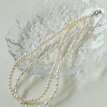 Pull Double Layers Beaded Pearl Necklace - Gembea Jewelry