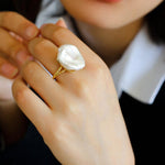Petals Baroque Pearl Ring - Gembea Jewelry