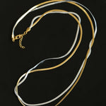 Spring Heartbeat Snake Bone Chain Necklace - Gembea Jewelry