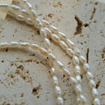 Zircon Pendant Pearl Beaded Necklace - Gembea Jewelry