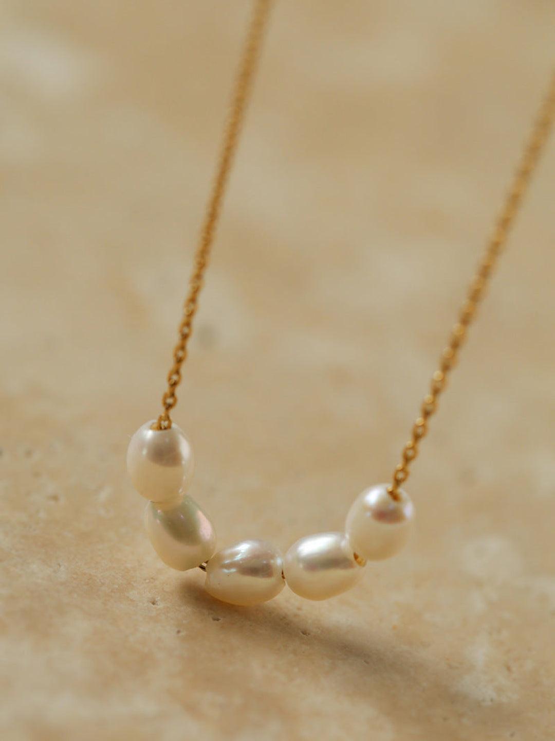 Love and the City Freshwater Pearl Necklace - Gembea Jewelry