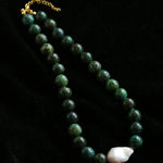 Baroque Pearl African Turquoise Beaded Necklace