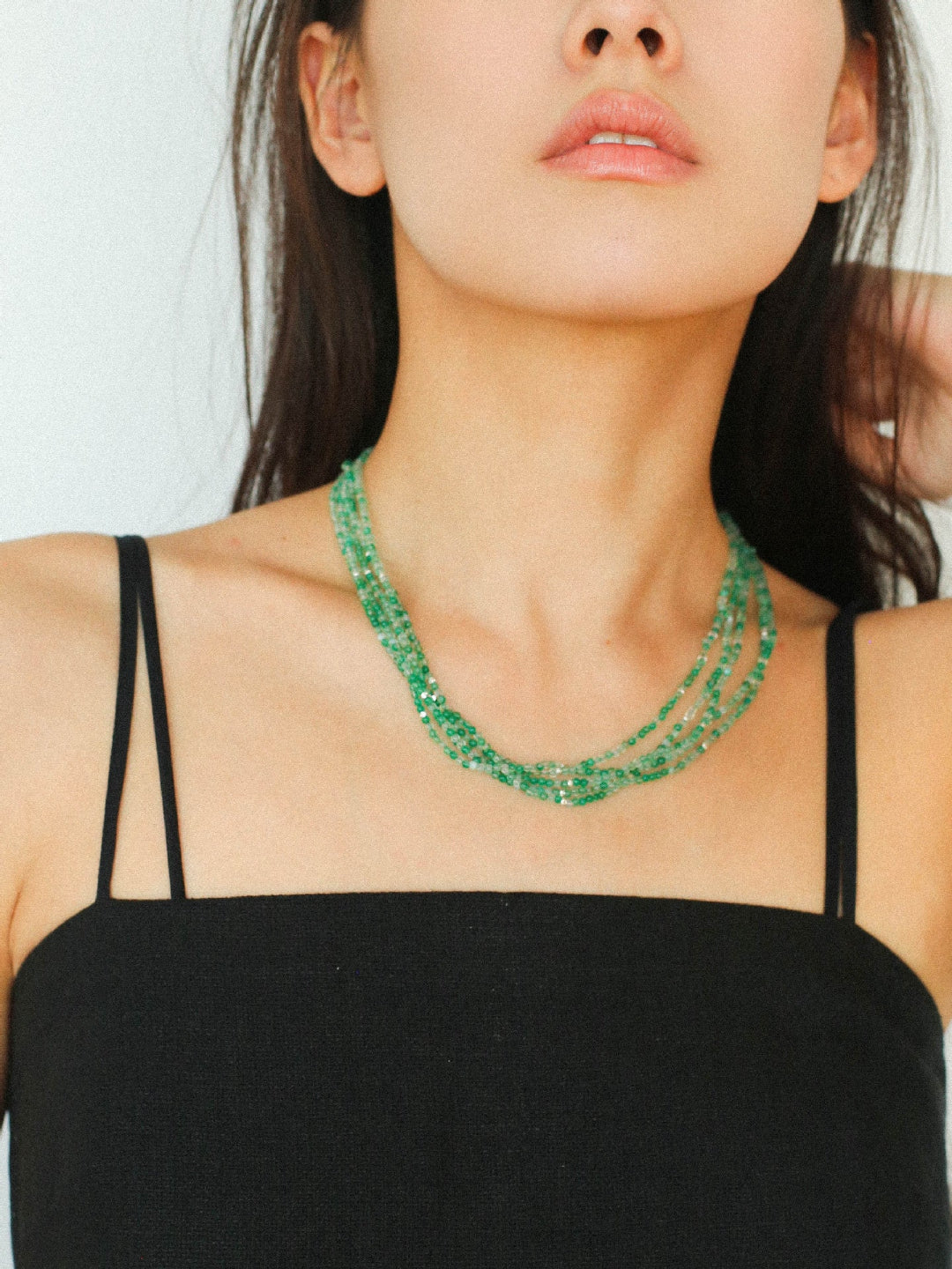 Gembea Jewelry Mini Green Agate Necklace