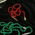Red and Green Agate Snake Necklace - Gembea Jewelry