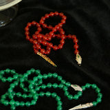 Red and Green Agate Snake Necklace - Gembea Jewelry