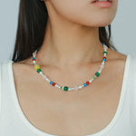 Spring Heartbeat Colored Necklace - Gembea Jewelry