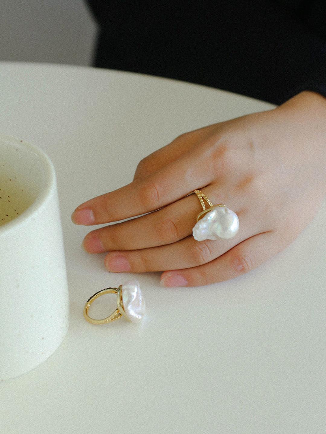 Baroque Pearl Ring - Gembea Jewelry
