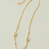 Overlay Natural Pearl Pendant Necklace - Gembea Jewelry