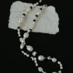 Baroque Pearl Black Agate Beaded Necklace - Gembea Jewelry