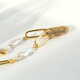 Baroque Pearl Chain Necklace - Gembea Jewelry