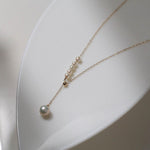 Love and the City D Model Chain Pearl Necklace - Gembea Jewelry