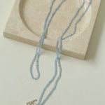 Sea's Embrace Green Agate Aquamarine Necklace - Gembea Jewelry