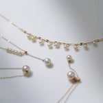Love and the City D Model Chain Pearl Necklace - Gembea Jewelry