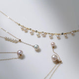 Love and the City D Model Chain Pearl Necklace - Gembea Jewelry