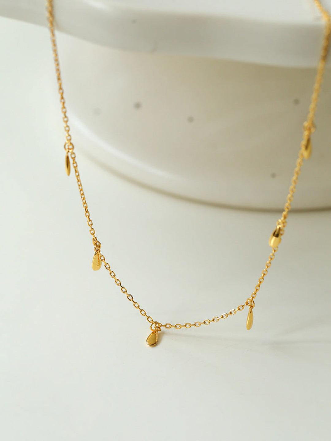 Overlay Chain Drop Choker Necklace - Gembea Jewelry