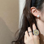 Baroque Pearl Stud Earrings - Gembea Jewelry