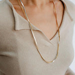 Spring Heartbeat Snake Bone Chain Necklace - Gembea Jewelry