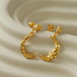 S925 Silver Moon Drop Earrings - Gembea Jewelry