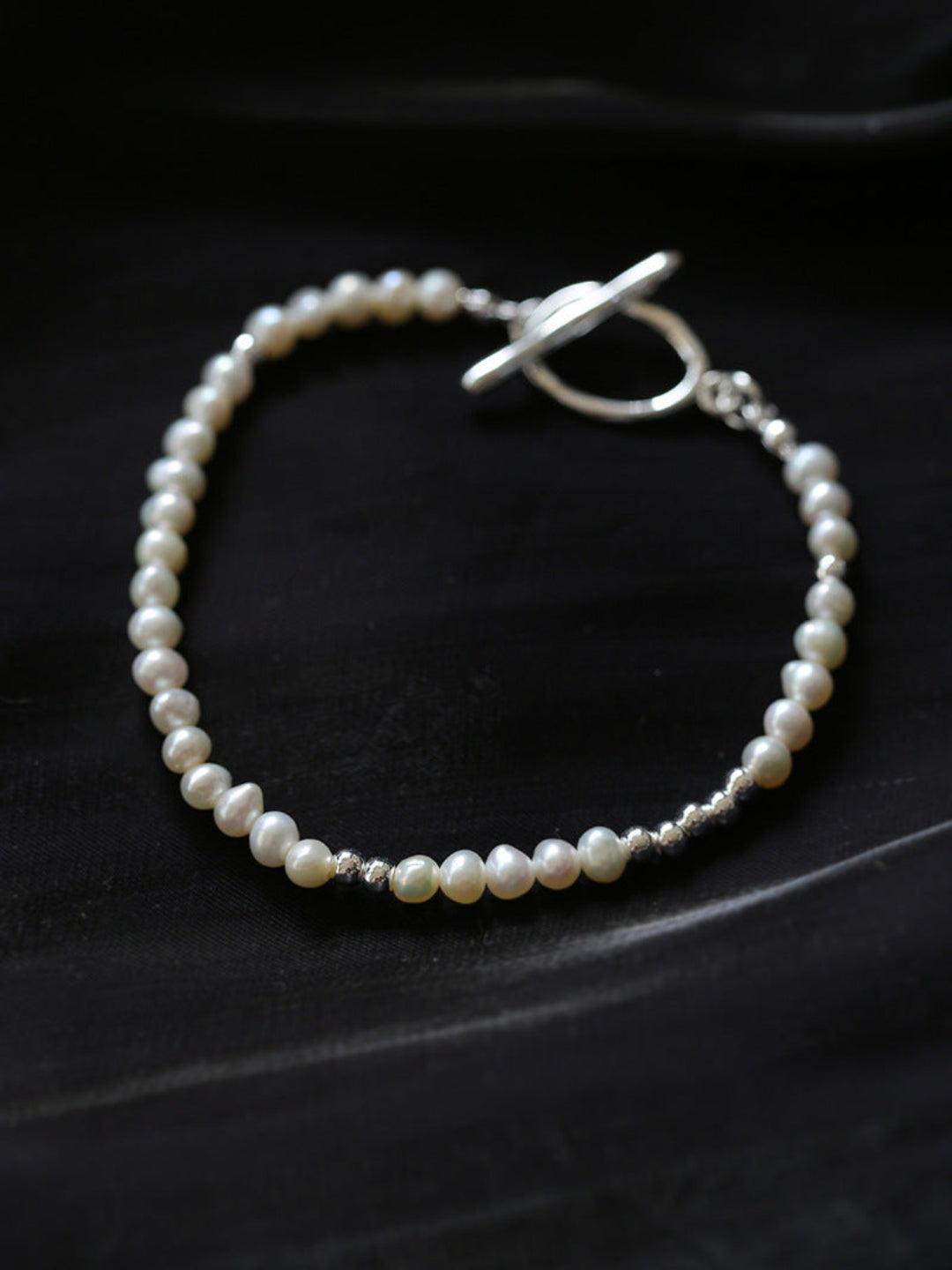 Simple OT Buckle Pearl Bracelet - Gembea Jewelry