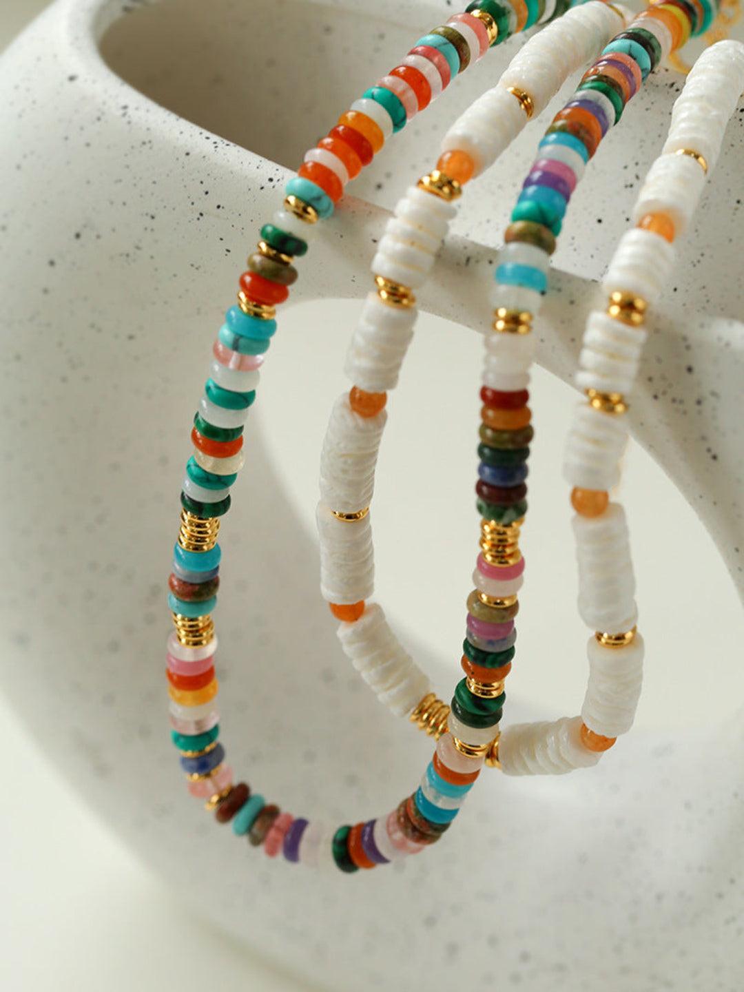Sea's Embrace Series Stone Shell Necklace - Gembea Jewelry