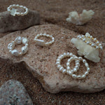 Gembea Jewelry Elastic Irregular Pearl Ring