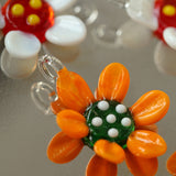 Summer Colored Cat's Eye Glass Necklace