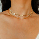 Spring Heartbeat Snake Bone Chain Necklace - Gembea Jewelry