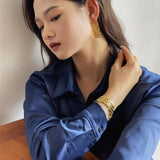 Long Tassel Watch Chain Earrings - Gembea Jewelry