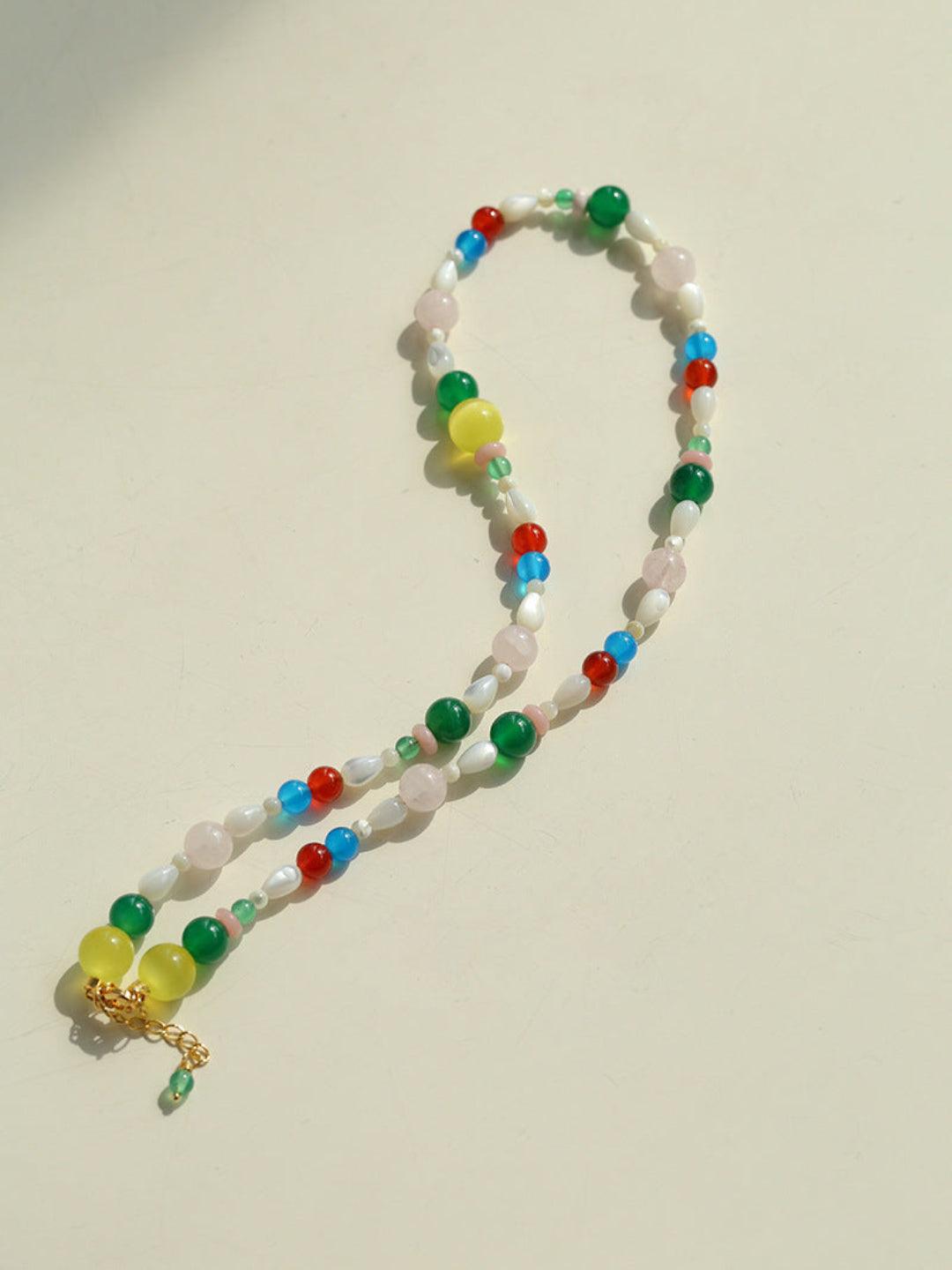 Spring Heartbeat Colored Necklace - Gembea Jewelry